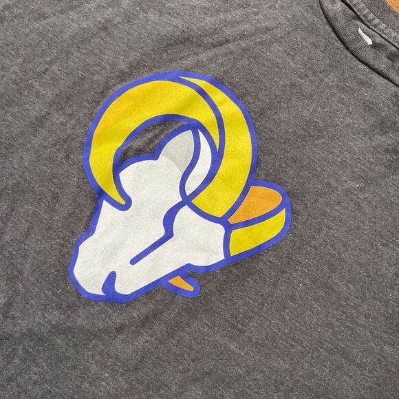 Los Angeles Rams NFL Fanatics Shirt Men's Medium Gray Long Sleeve - Picture 5 of 7